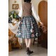 Forest Wardrobe Persimmon Orange Cat Blouse Vest and Skirt(Full Payment Without Shipping)